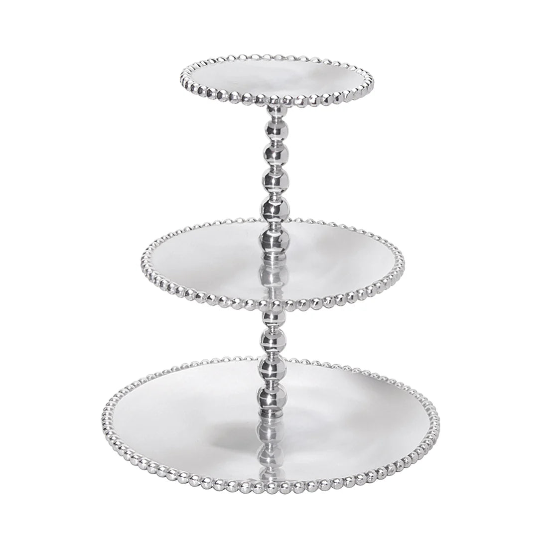 Pearled Tiered Cupcake Server