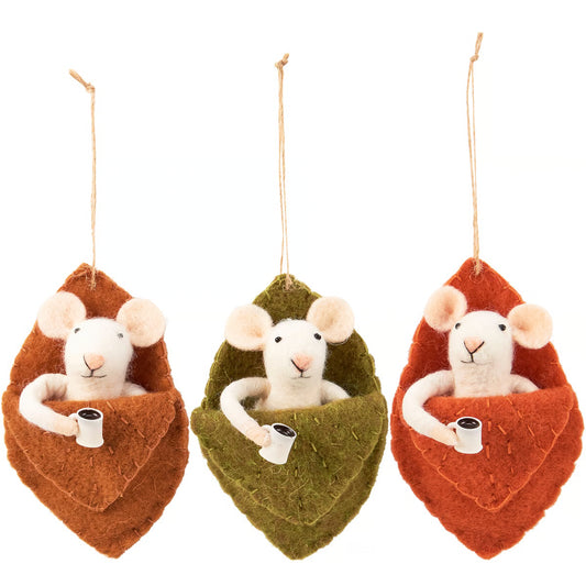 Mice In Leaves Critter Set