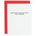 Doing Life With You Is Awesome Card