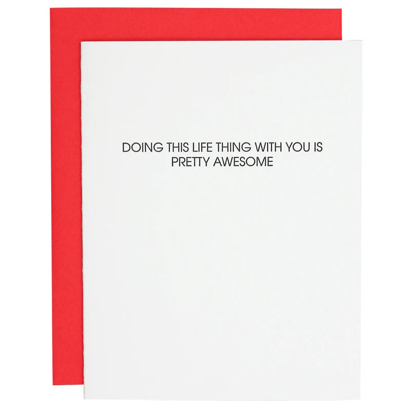 Doing Life With You Is Awesome Card