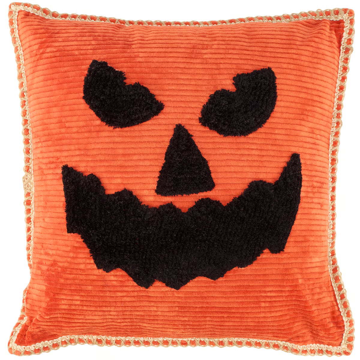 Scary Pumpkin Face Pillow