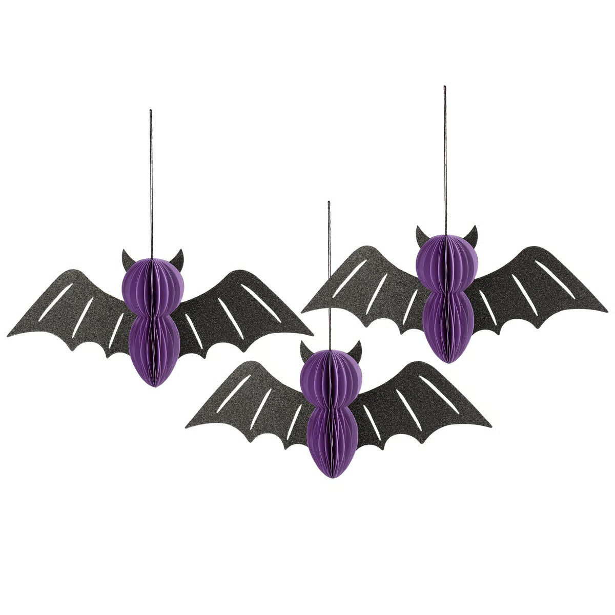 Flying Bats Paper Decoration Set