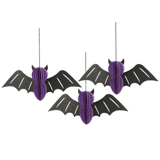 Flying Bats Paper Decoration Set