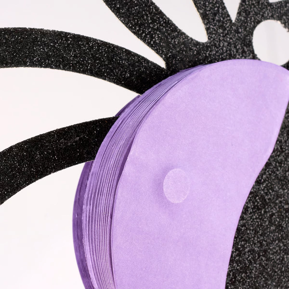 Glitter Spiders Paper Decor Set