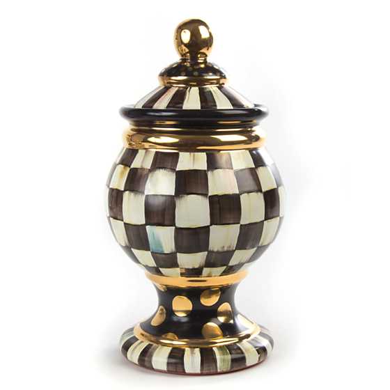 Courtly Check Ceramic Globe Canister