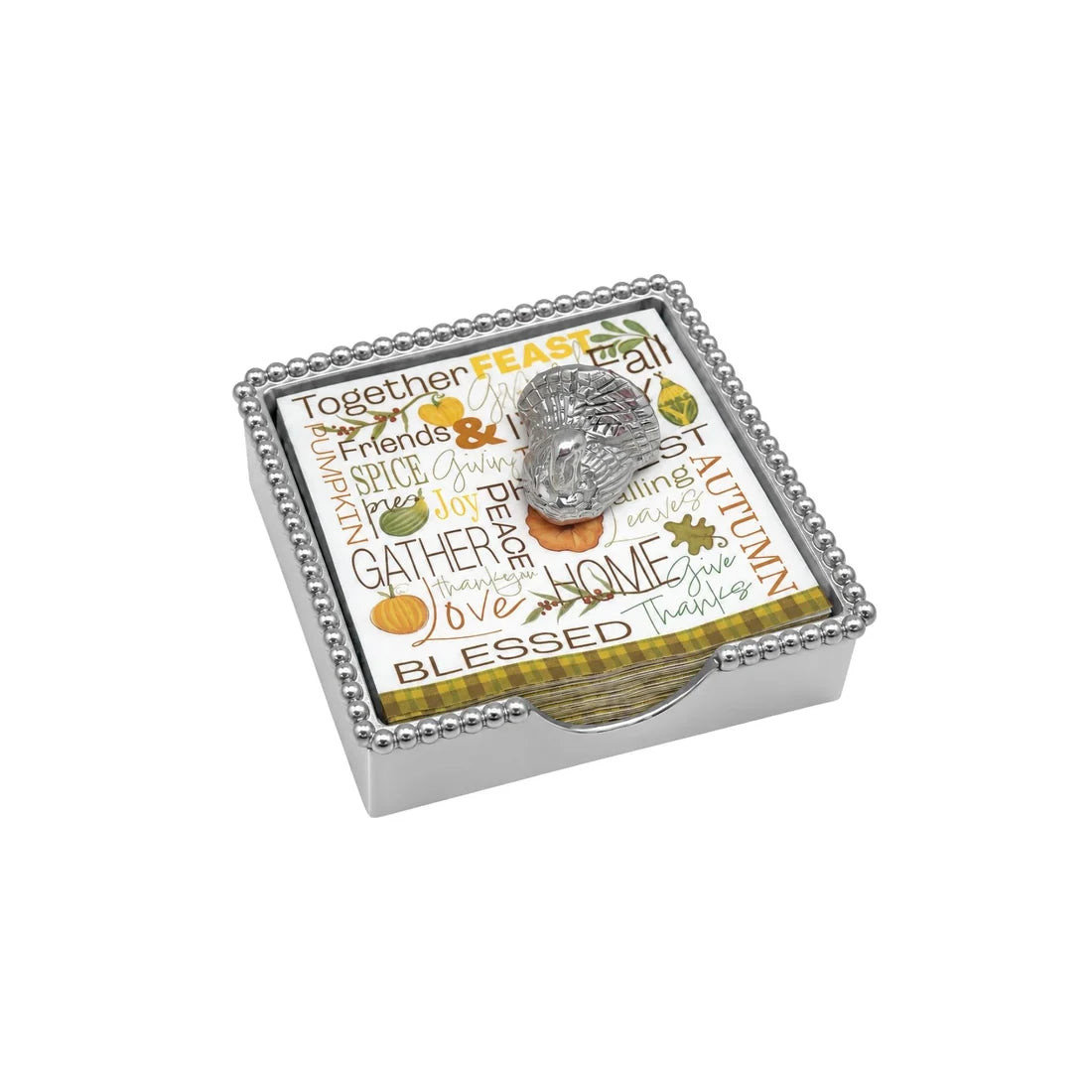 Turkey Beaded Napkin Box
