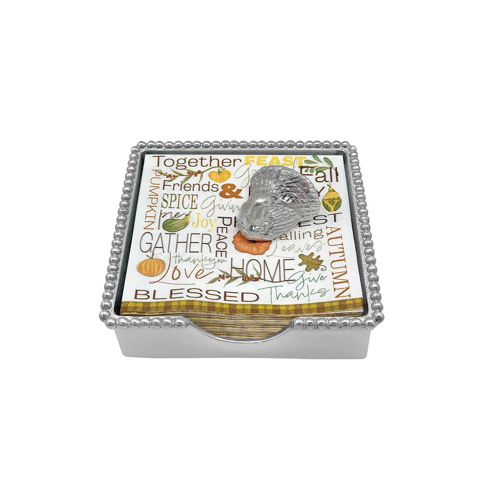 Turkey Beaded Napkin Box