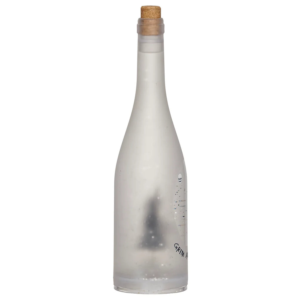 Lighted Swirl "Grim and Tonic" Bottle