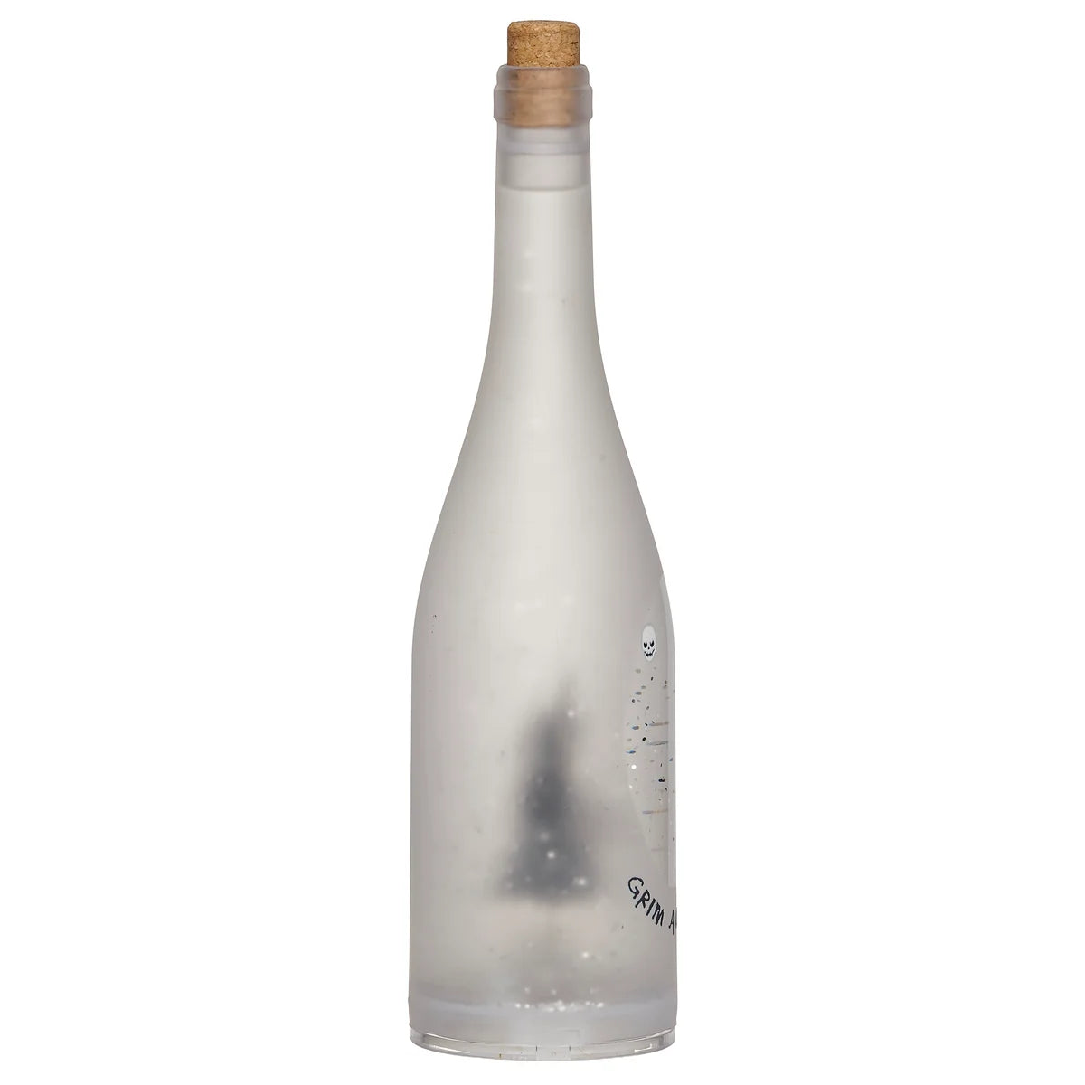 Lighted Swirl "Grim and Tonic" Bottle
