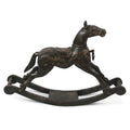 Black Painted Wooden Rocking Horse
