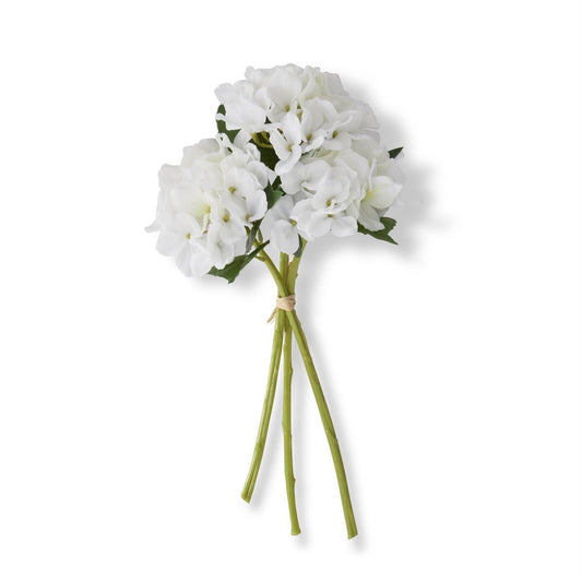 White Real Touch Hydrangea Bundle (3 Stems)