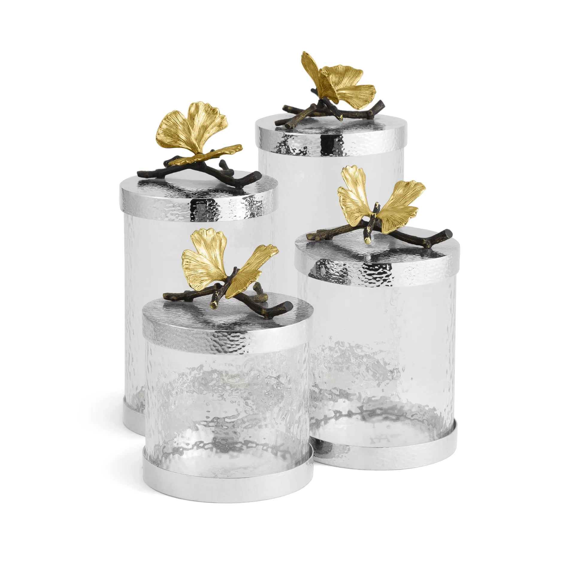 Butterfly Ginkgo Canister - Large