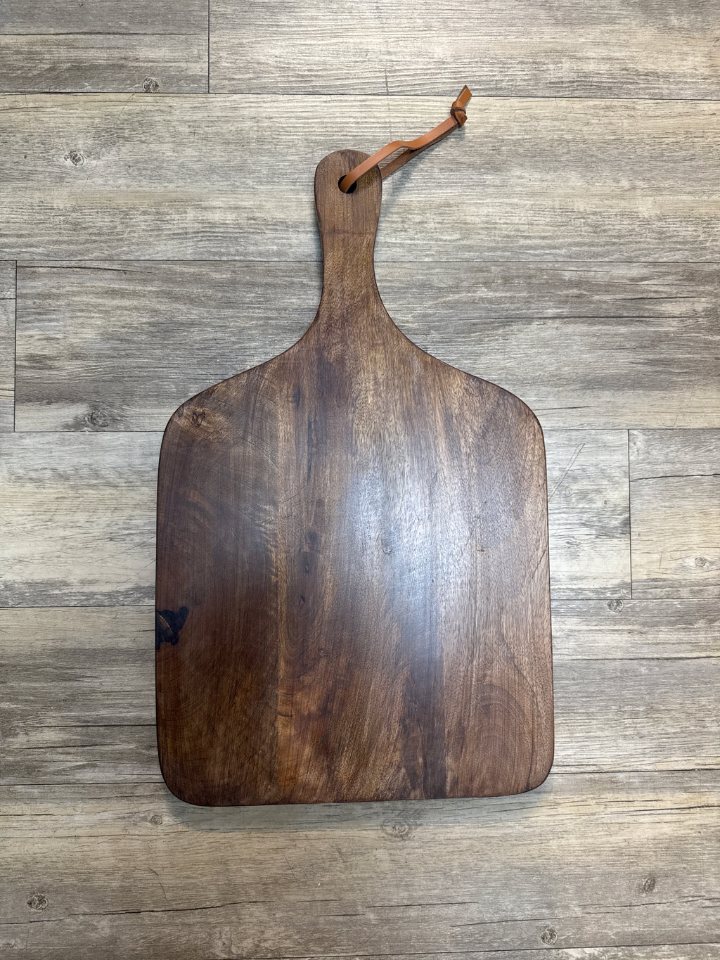 Large Square Wood Cutting Board w/ Handle