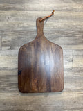Large Square Wood Cutting Board w/ Handle