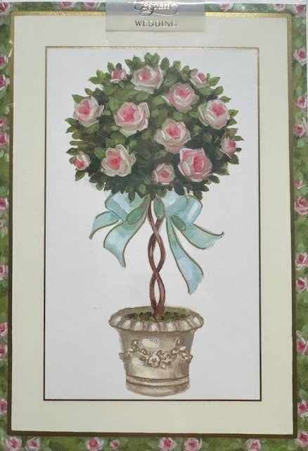 Rose Tree Wedding Card