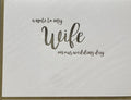 To My Wife Classic Note Card
