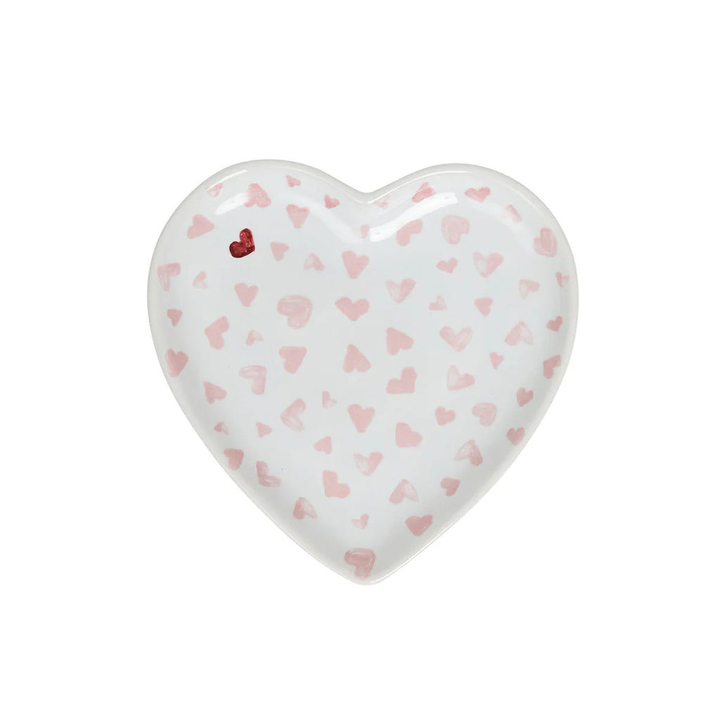 Love You More  7" Heart Tray - Pink
