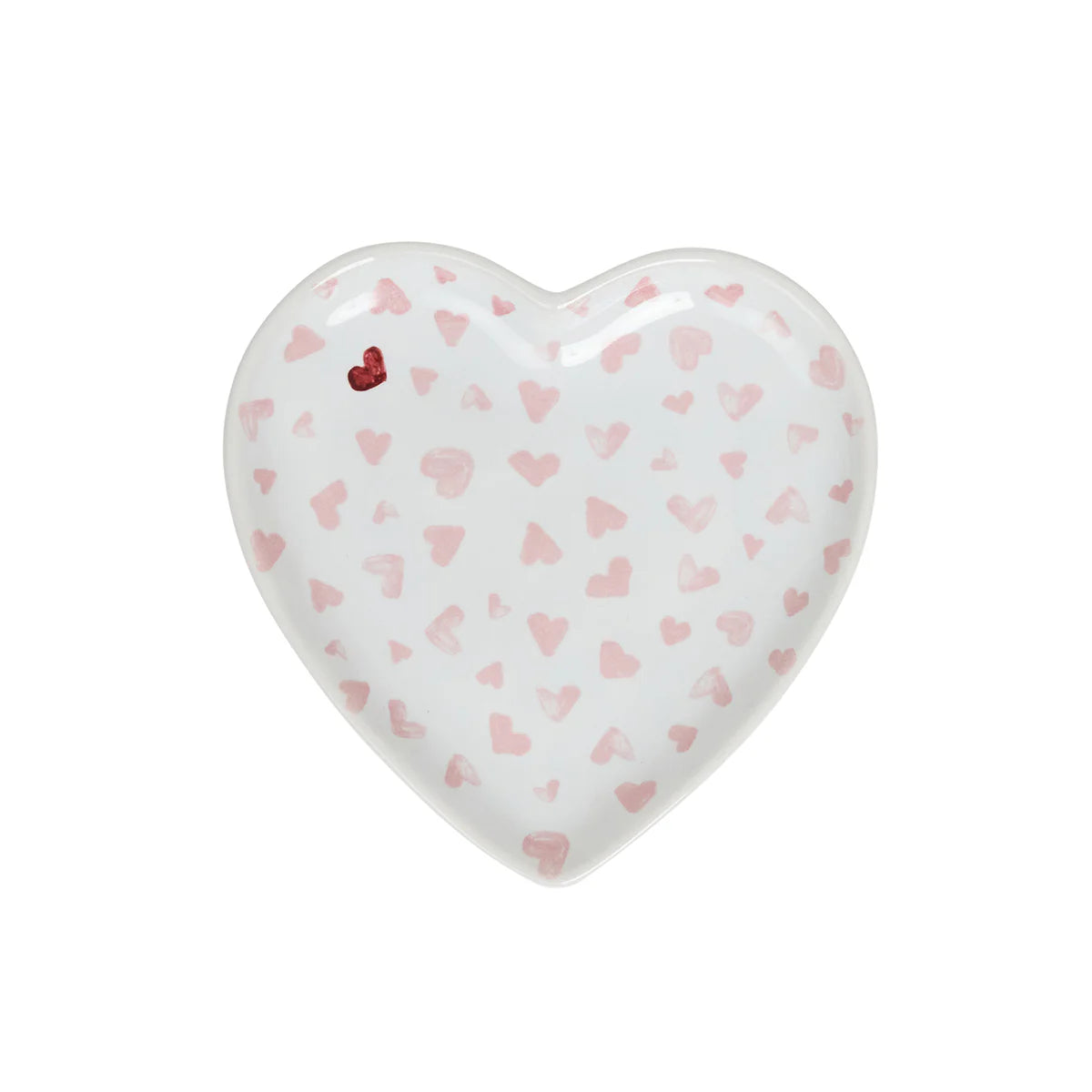 Love You More  7" Heart Tray - Pink