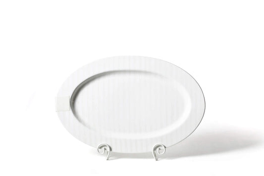 White Stripe Big Entertaining Oval Platter
