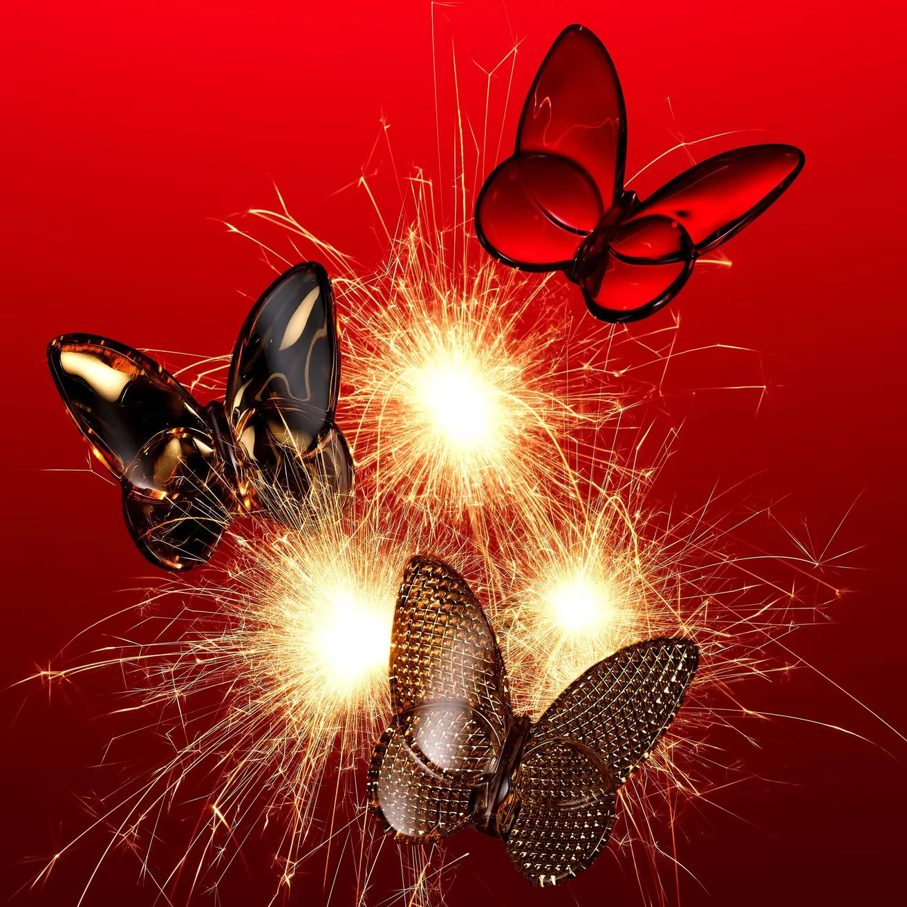 Papillon Lucky Butterfly, Diamant Gold