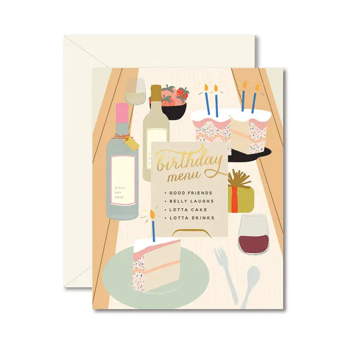 Birthday Tablescape Greeting Card