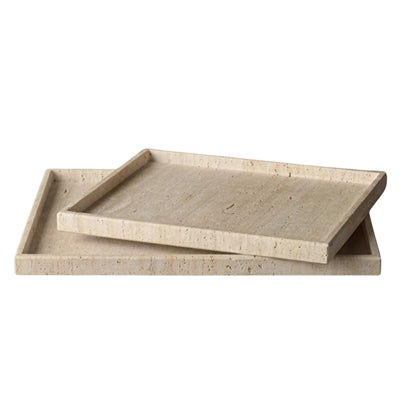 Travertine Tray Large Cream