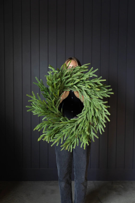Norfolk Full Real Touch Wreath - 24"
