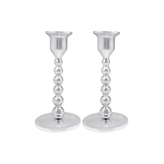 Pearled Small Candlestick Set