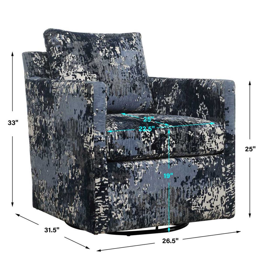 Tisdell Swivel/Glider, Indigo