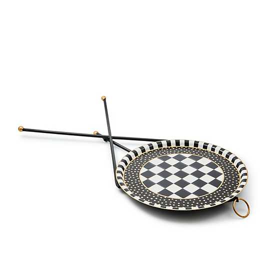 Tilt Top Black Tripod Table