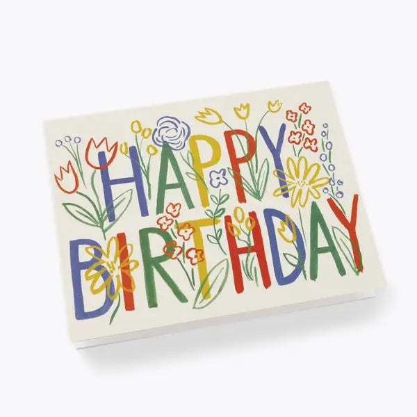 Brushstroke Birthday Card