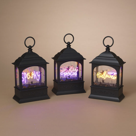 Neon Lighted Halloween Lantern