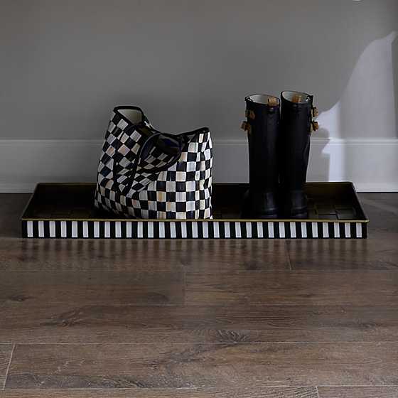 Courtly Stripe Boot Tray