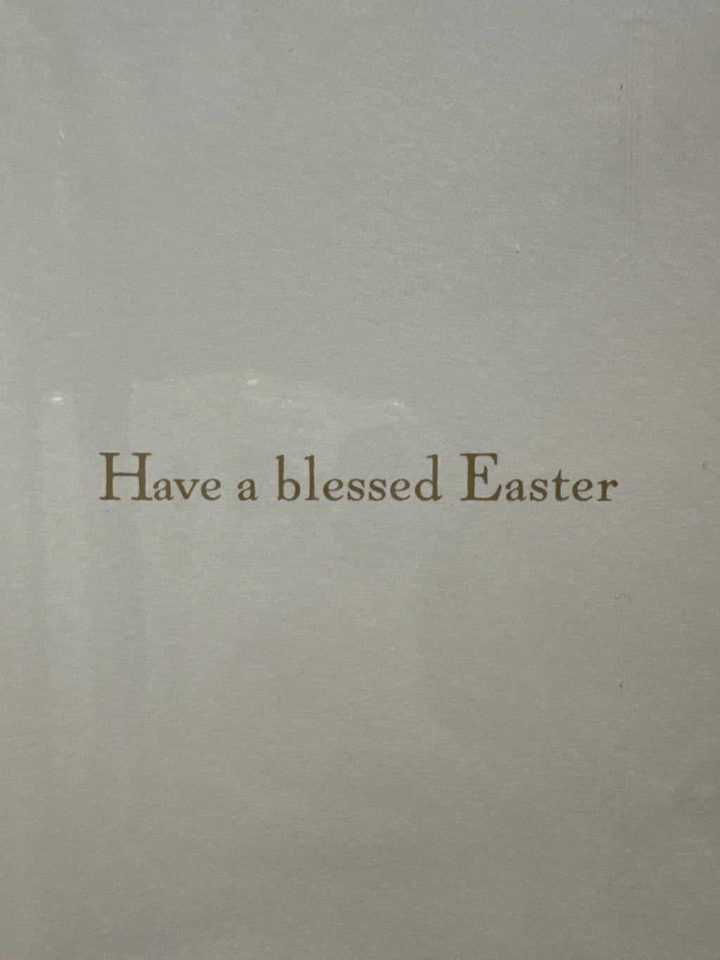 Gold Cross Easter Card