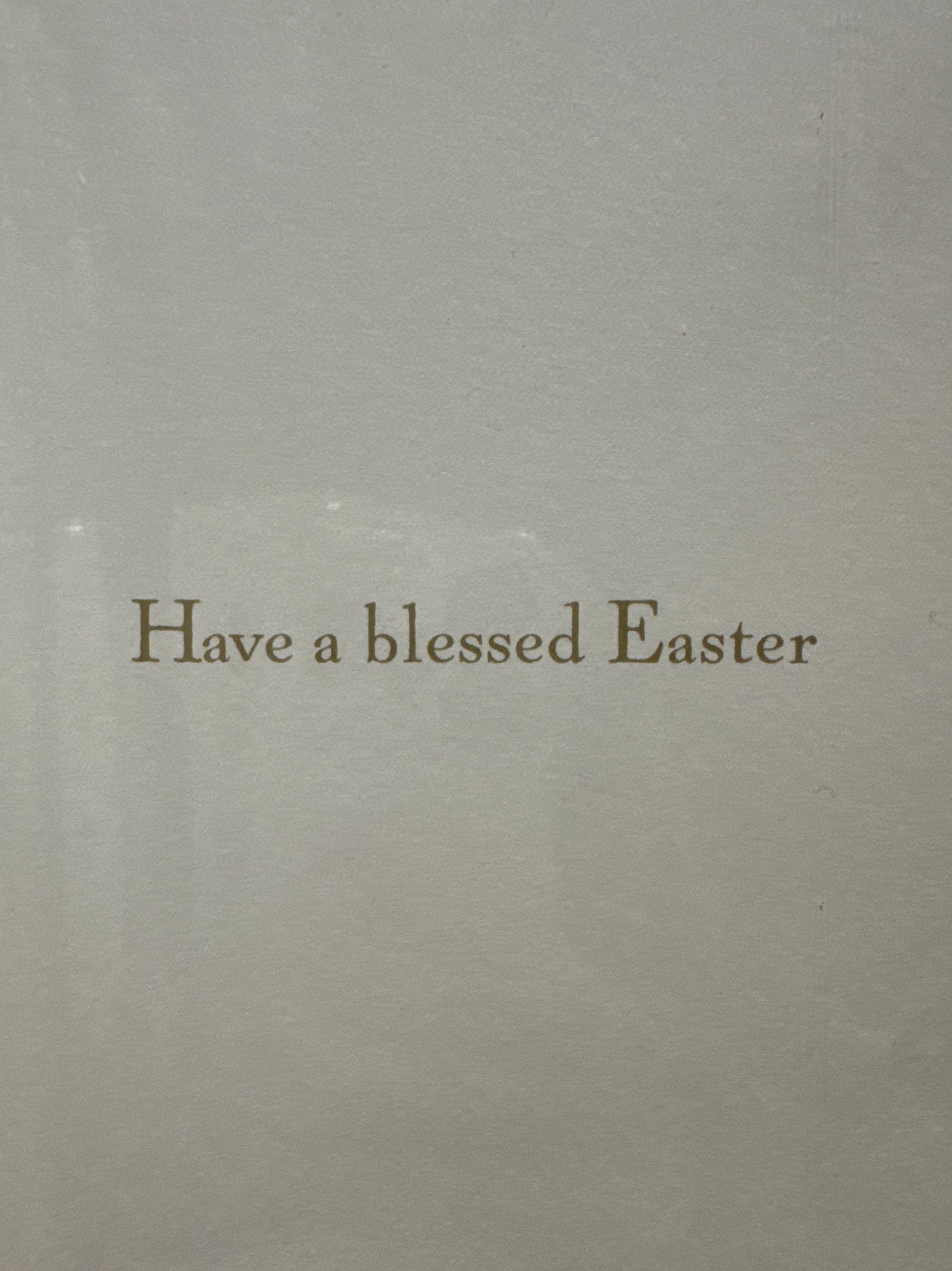 Gold Cross Easter Card