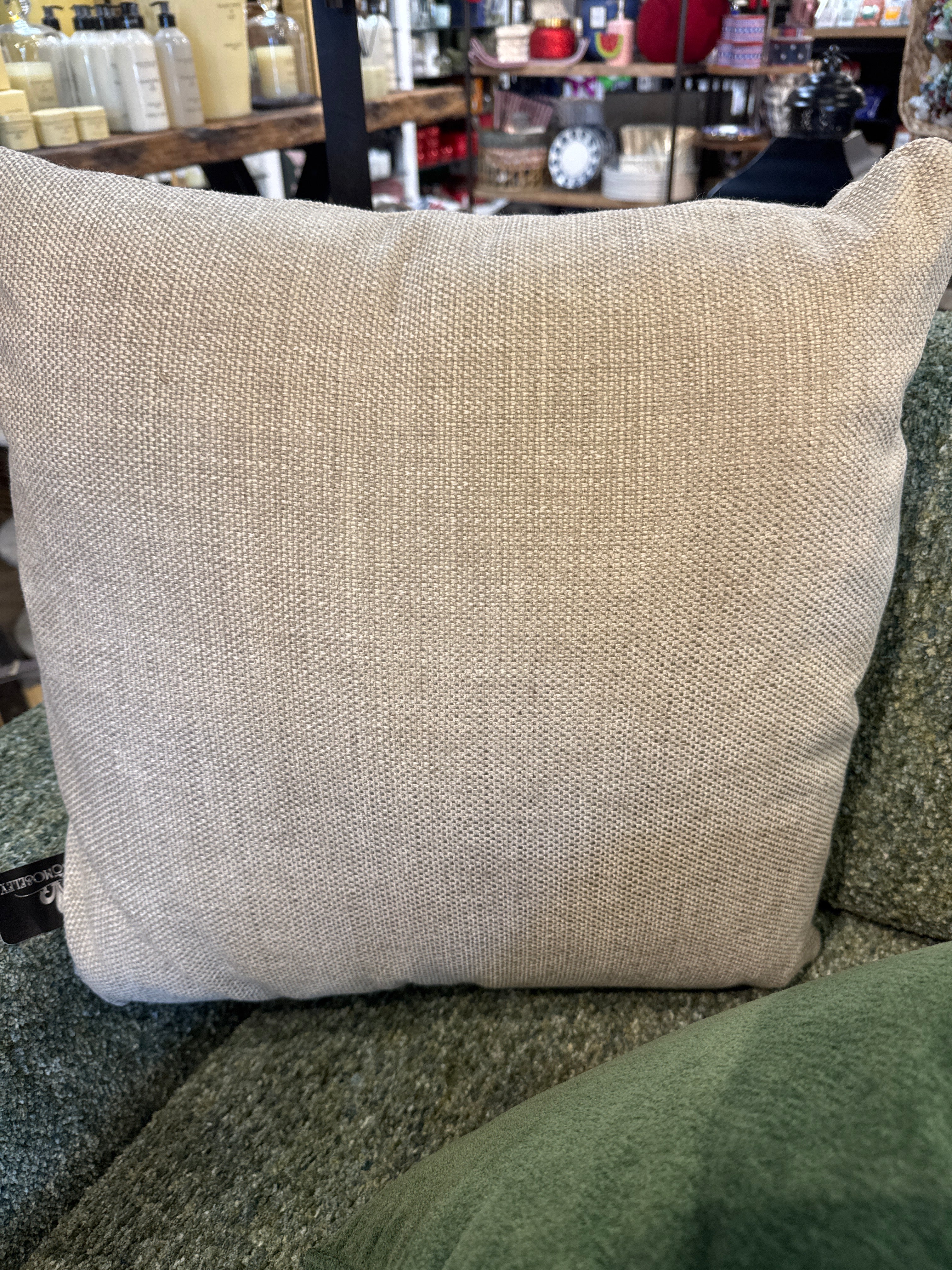 Tan Throw Pillow 18x18