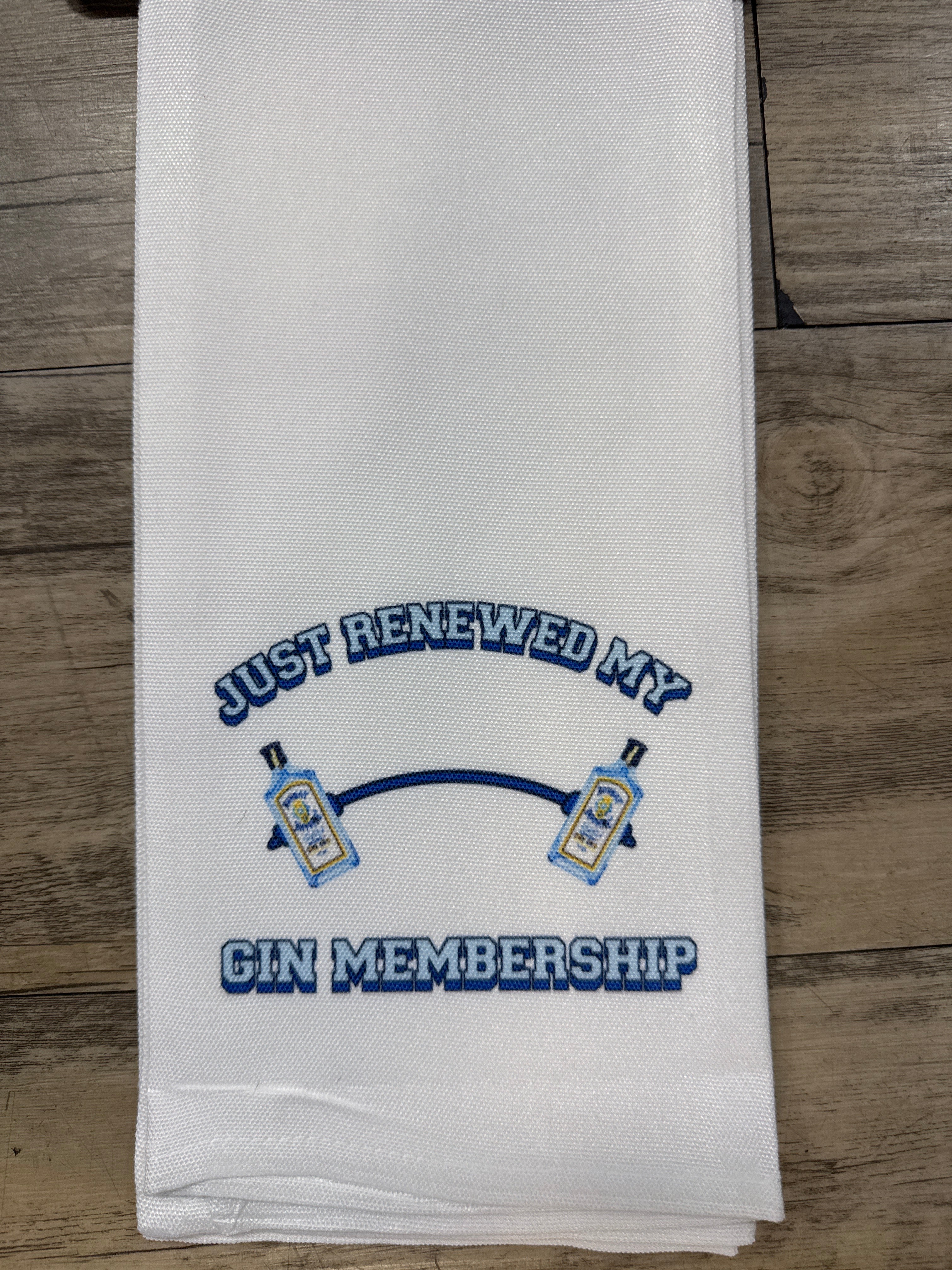 Gin Membership Tea Towel