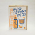 Old Fashioned Apology Card