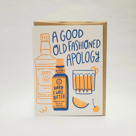 Old Fashioned Apology Card
