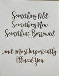 Something Old Something New Card