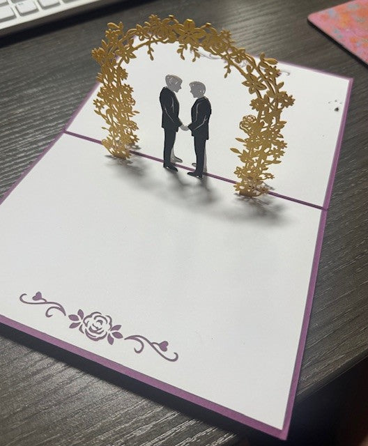 Wedding Day Grooms Pop Up Card