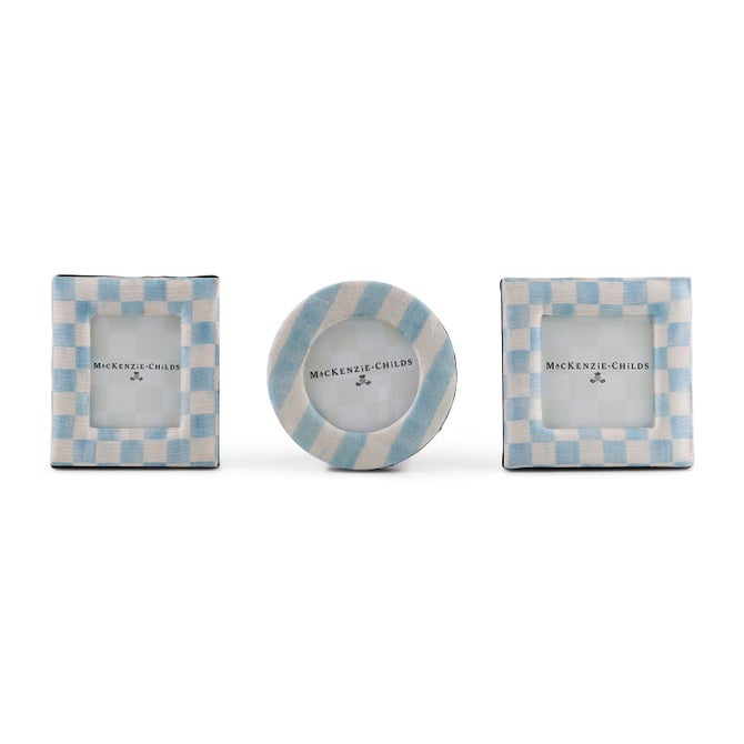 Sky Fabric Frames, Set of 3