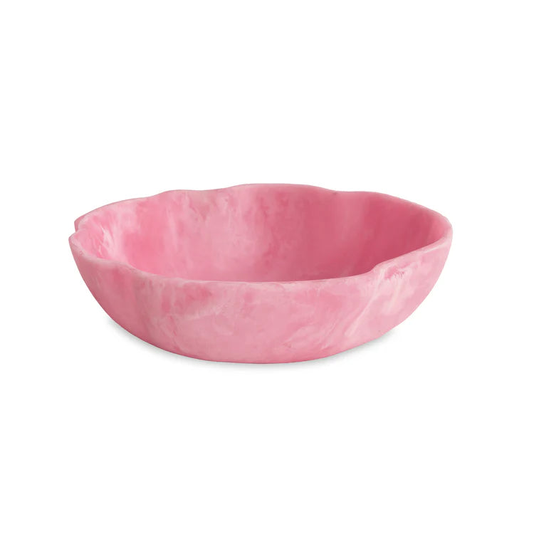 Sorbet Large Wavy Round Bowl Raspberry