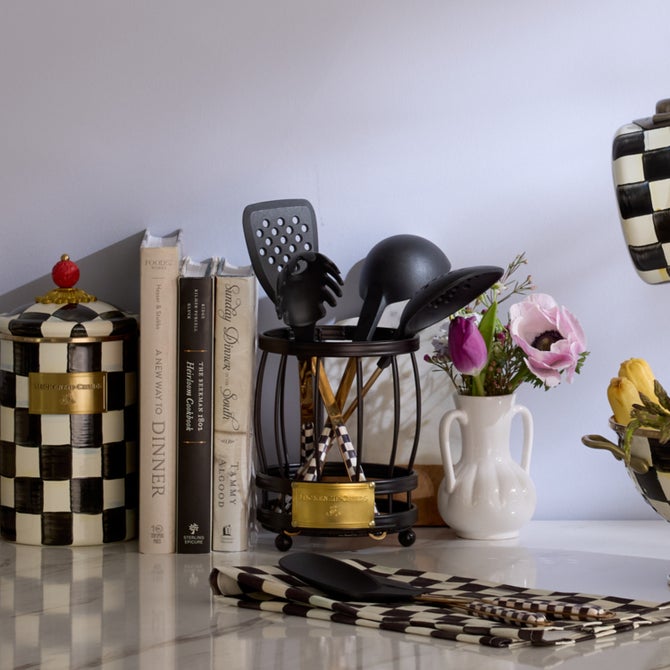 Courtly Check Utensil Caddy Set