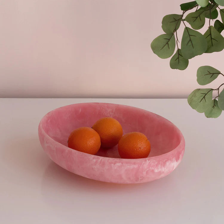 Sorbet Large Oval Bowl Raspberry