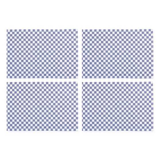 Navy Check Placemat, Set of 4