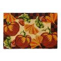 Checked Pumpkin Harvest Entrance Mat