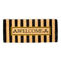 Welcome Awning Stripe Double Door Entrance Mat