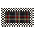 Black Stewart Tartan Rug - 2'6" x 8' Runner