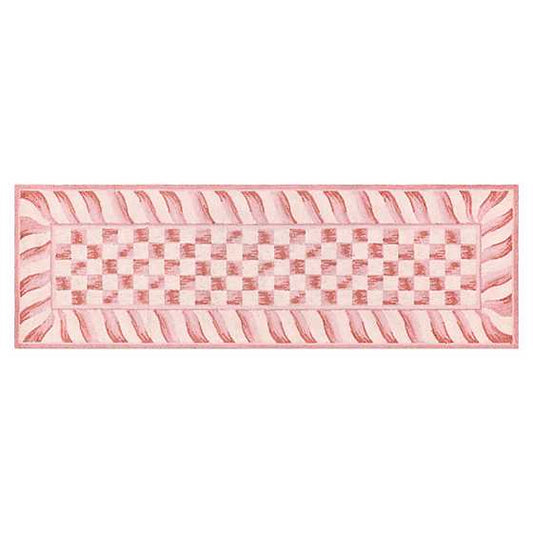 Rosy Check 2'6" x 8' Rug